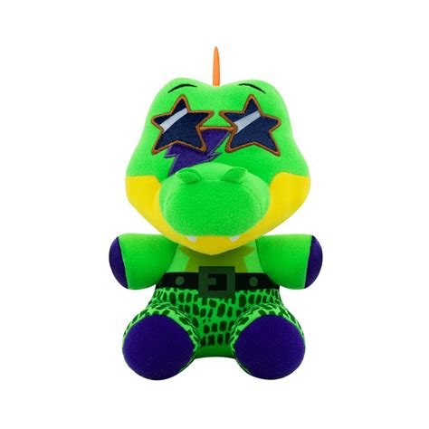 SET of 4 FNAF Security Breach Blacklight Wolf Gator Chica Freddy Plush ...