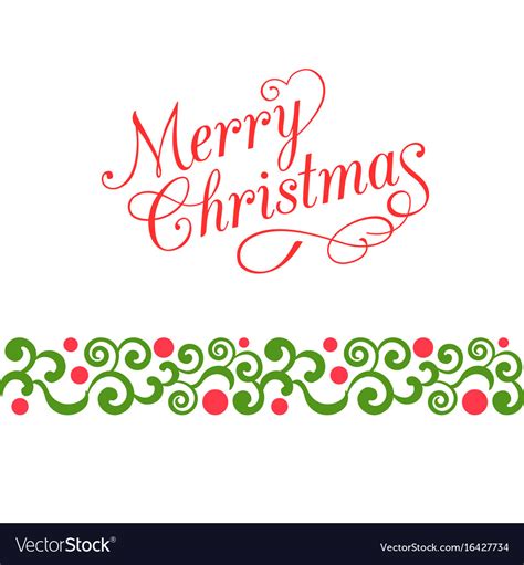 Merry christmas calligraphy Royalty Free Vector Image