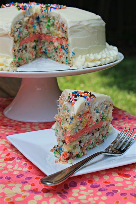 Easy Funfetti Layered Birthday Cake - Carolina Charm