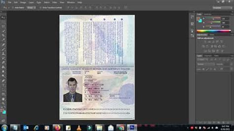 UK Passport PSD Template – Download Photoshop File