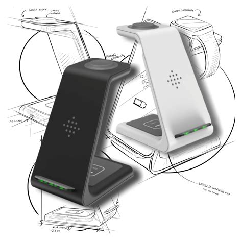 3 in 1 Wireless Charging Station, Apple, Samsung, Watch, AirPods ...