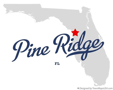 Map of Pine Ridge, Citrus County, FL, Florida