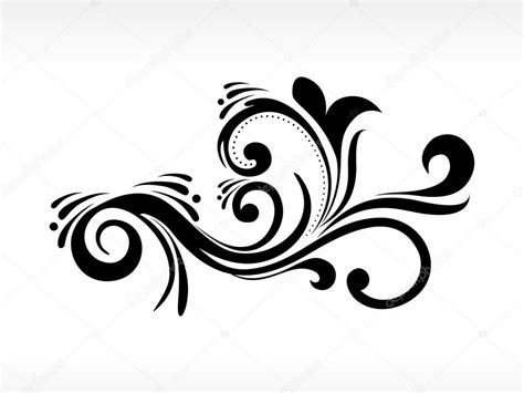 Black filigree pattern illustration — Stock Vector © alliesinteract ...