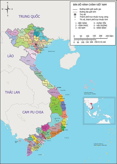 MAP of the northern and southern Vietnam | Northern Vietnam