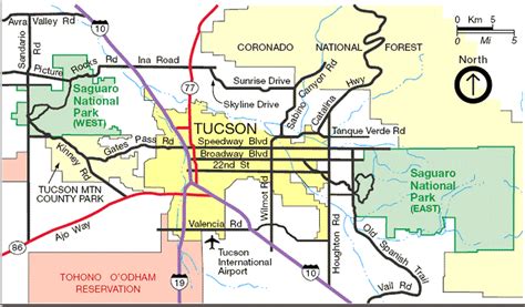 Saguaro National Park - Maps and Directions