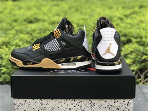 Shop Air Jordan 4 Retro Wings - Black/White-Gold Online