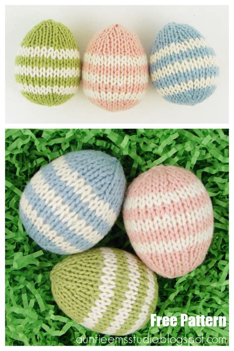 Easter Egg Free Knitting Pattern