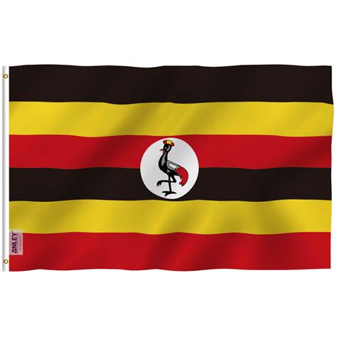 Fly Breeze Uganda Flag 3x5 Foot - Anley Flags