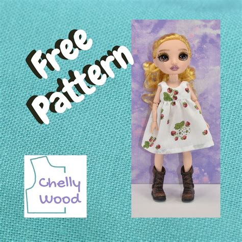 Rainbow High sun dress w/free patterns @ ChellyWood.com #RainbowHigh # ...