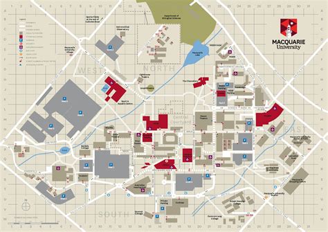 Macquarie university map - Macquarie university campus map (Australia)