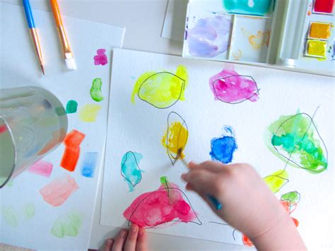 Watercolor Painting with Toddlers | Imagine Our Life