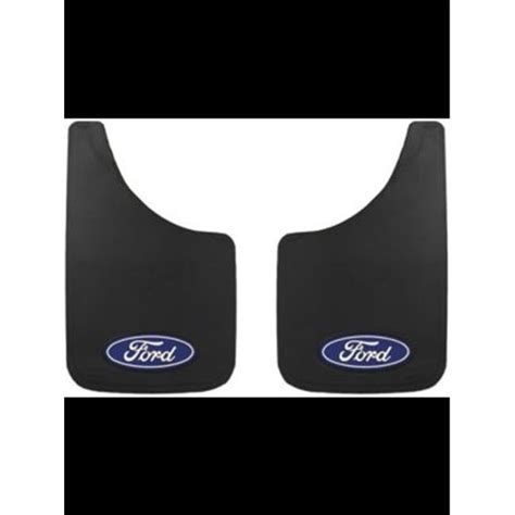 15 x 9 in. Easy Fit Black Mud Flaps with Ford Logo, Black - Walmart.com ...