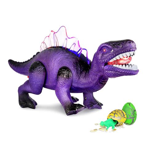 Super Joy Dinosaurs Toys for Kids [2 Extra Dinosaur Eggs] Electric ...