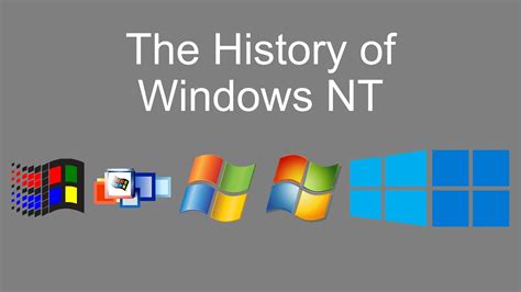 The History of Windows NT - YouTube