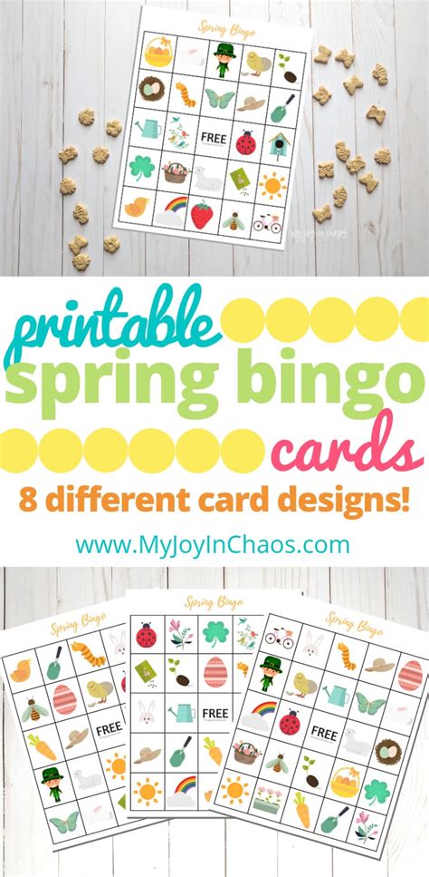 Free Printable Spring Bingo | My Joy in Chaos