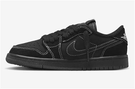 Travis Scott x Air Jordan I Low「Black Phantom」官方图片曝光 – NOWRE现客