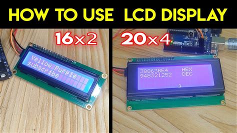 How to use 16x2 and 20x4 LCD Display with Arduino || Liquid Crystal I2C ...