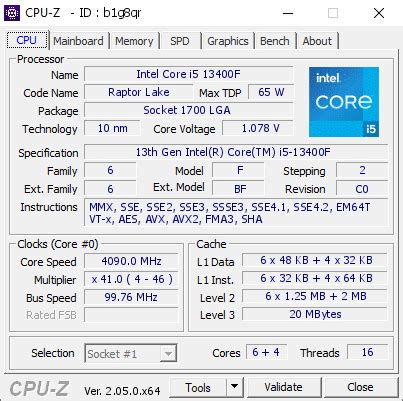 Intel Core I5-13400F Review Force Of Efficiency Overclocking, Boost ...