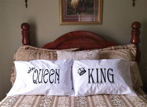 Couples Gifts King & Queen Pillow cases His by AlyChrisBoutique