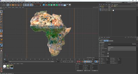 Africa Terrain 3D Map by Shustrik