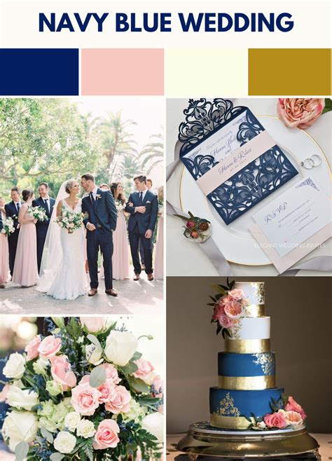 Top 10 Color Schemes for a Navy Blue-Inspired Wedding in 2023 ...