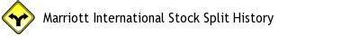 Marriott International Stock Split History