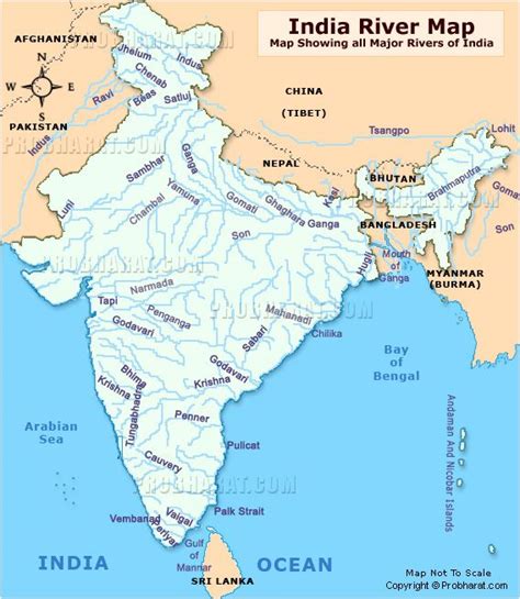 India River Map :: Rivers of India Map :: Map showing all Major Indian ...