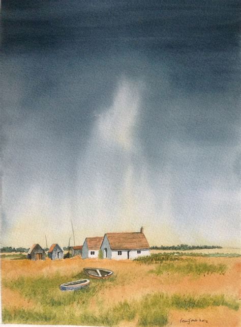 Stormy Sky in watercolour by Fan Jones inspired by Geoff Kersey ...