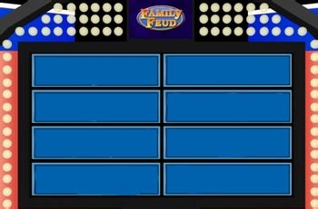 Family Feud survey board Blank Template - Imgflip