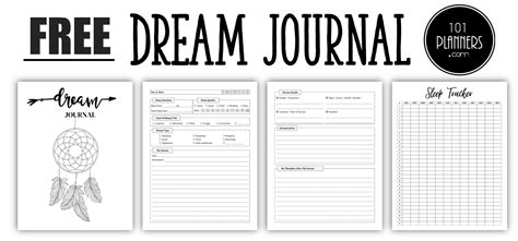 FREE Printable Dream Journal | Instant Download