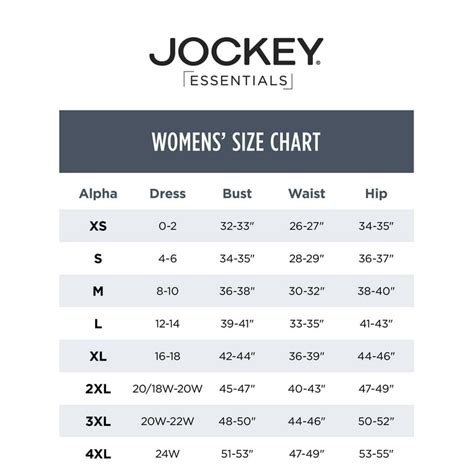 Jockey Size Chart Online | cityofclovis.org