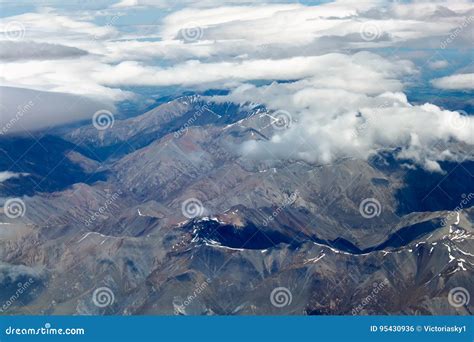 Aerial View of New Zealand Mountains, South Island. Photo is Taken from ...