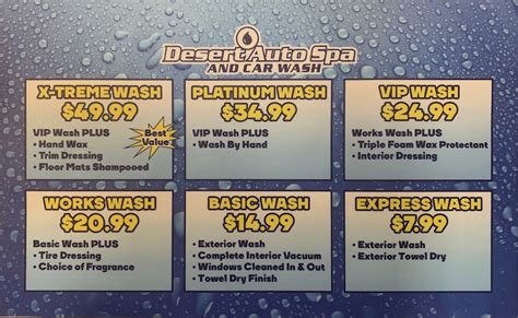 Auto Spa and Car Wash Prices in Scottsdale, Arizona - Desert Auto Spa ...