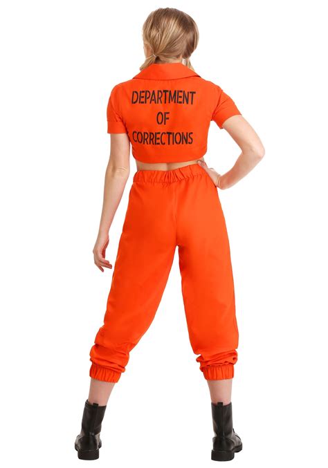 Orange Inmate Prisoner Costume for Women