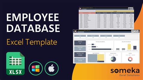 Employee Database Template | Record, track and analyze HR data in Excel ...