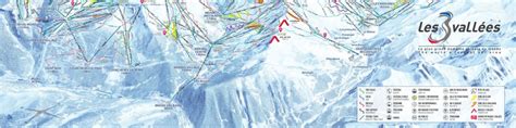 Meribel piste map and Three Valleys piste maps