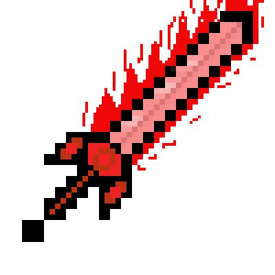 piq - HBB Flame Sword | 100x100 pixel art by veilofpsycho