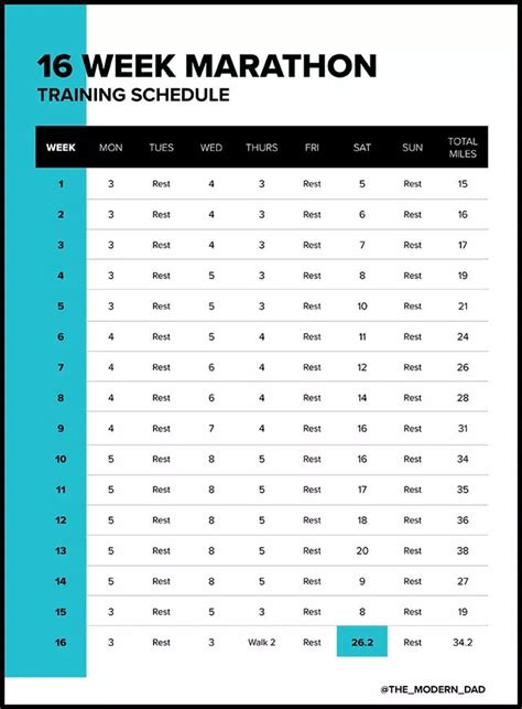 Printable Marathon Training Plan