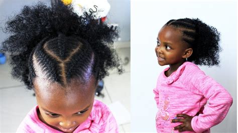 Needle & Yarn on a Toddler | Kids Natural Hairstyle on Short hair - YouTube