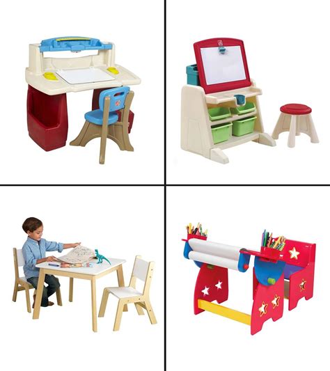 Kids Art Table With Storage - Draw-metro