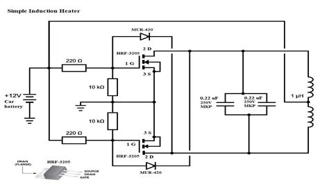 Simple 12v Induction Heater Circuit