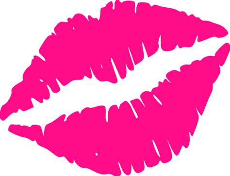 Hot Pink Lips | Hot Pink Lips clip art - vector clip art online ...