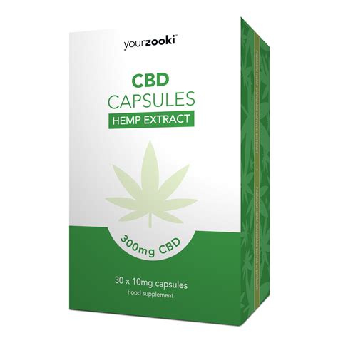 CBD Oil Capsules (300mg) | Cannabidiol Hemp Extract | YourZooki™