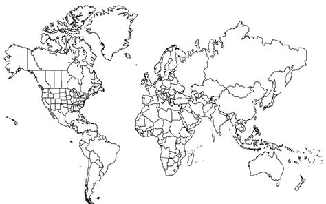 The Best World Map Drawing Black And White Pics – World Map Blank Printable