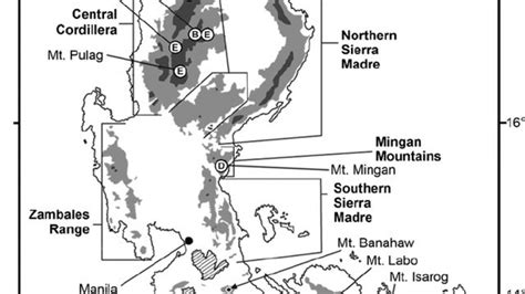 Calabarzon Physical Map