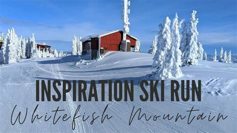 Skiing Whitefish Mountain Ski Resort Montana: Inspiration Ski Run POV ...