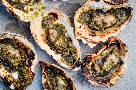 Grilled Oysters With Lemony Garlic-Herb Butter Recipe - NYT Cooking