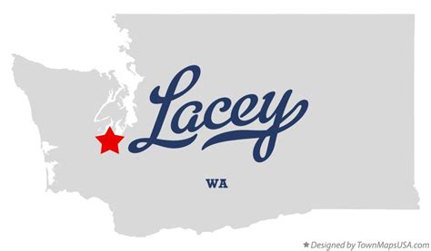 Map of Lacey, WA, Washington