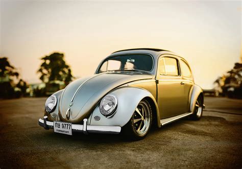 Sunset Volkswagen Beetle 60s Photograph by Benjamin Dupont | Fine Art ...