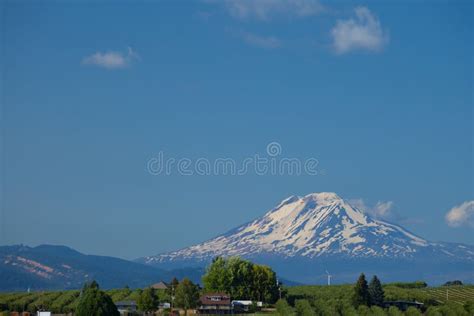 A View of Mount Adams, a Volcano in Washington State Stock Image ...